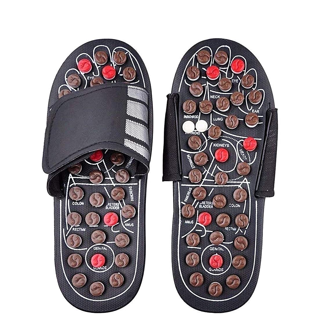 DEBIRE Manual Chappal Slippers for Acupressure and Magnetic Therapy Full Body Blood Circulation