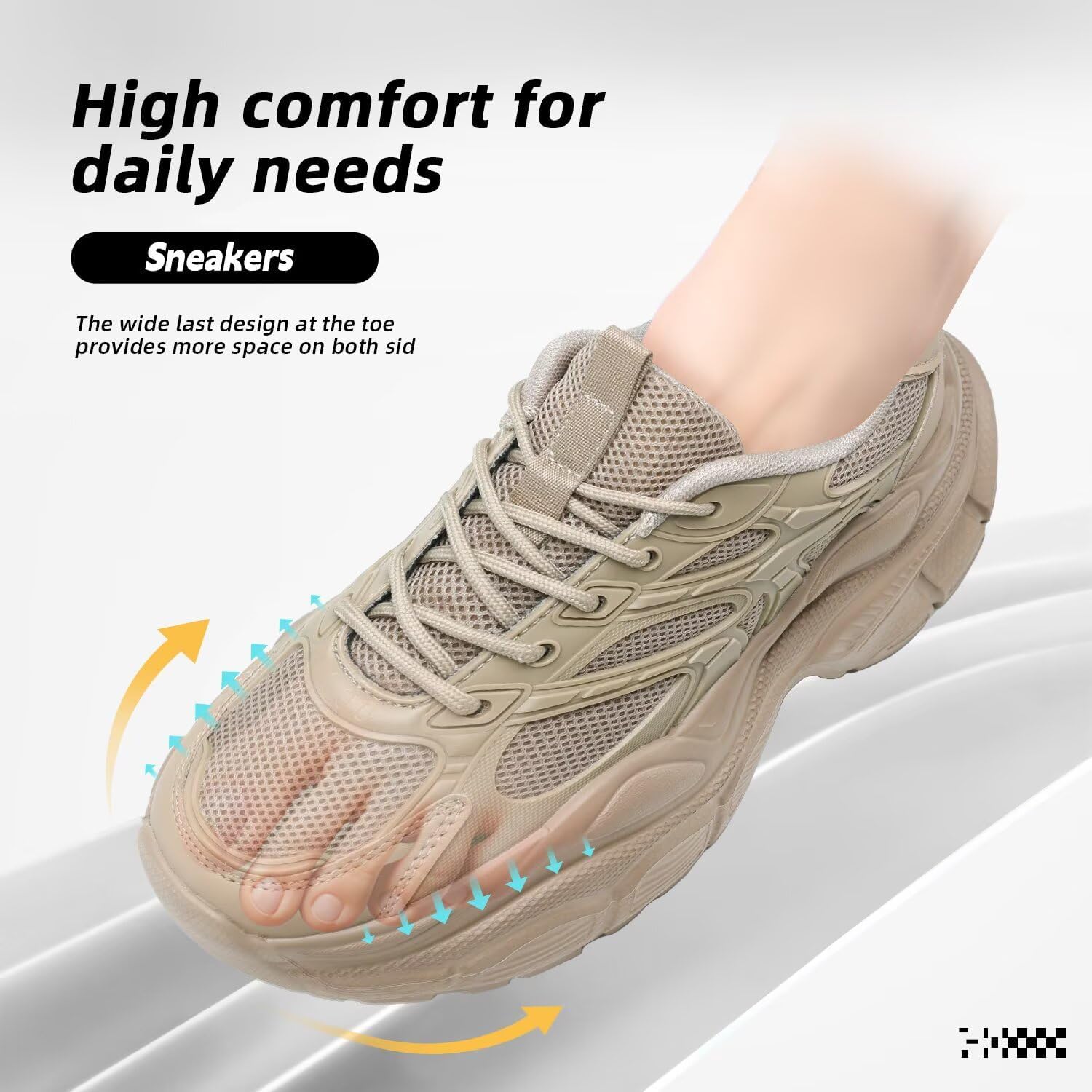 Women's Road Running Shoes Non Slip Ladies Walking Fashion Athletic Chunky Sneakers Work Gym Lightweight Mesh Soft Sole - Image 7