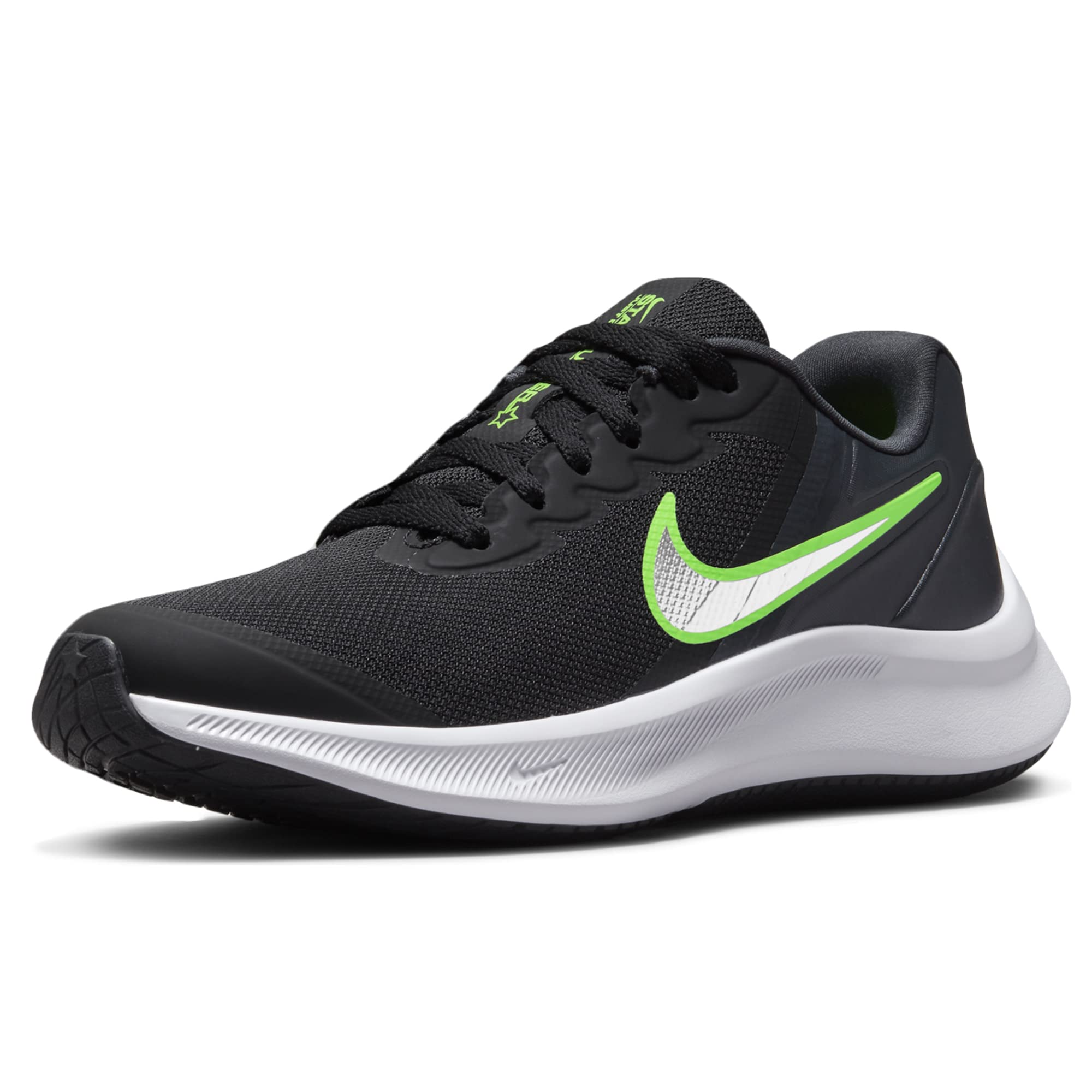 Nike Star Runner 3, Sneaker Mixte, Black Chrome DK Smoke Grey, 35.5 EU