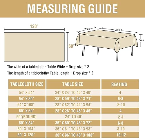 Miniatura 9 de Mantel de lino texturizado premium sólido a prueba de derrames, resistente al agua, cubierta de mesa para cenar buffet, tela extra suave y gruesa