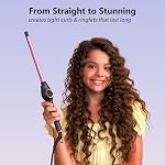 ORYNNE 1/2 Inch Curling Wand for Long Hair, Extra Long Barrel Ceramic Curling Wands, 7 Adjustable Heats for All Hair Type, 110-240V Dual Voltage Hair Wand Curler, 60 Minutes Auto Shut Off
