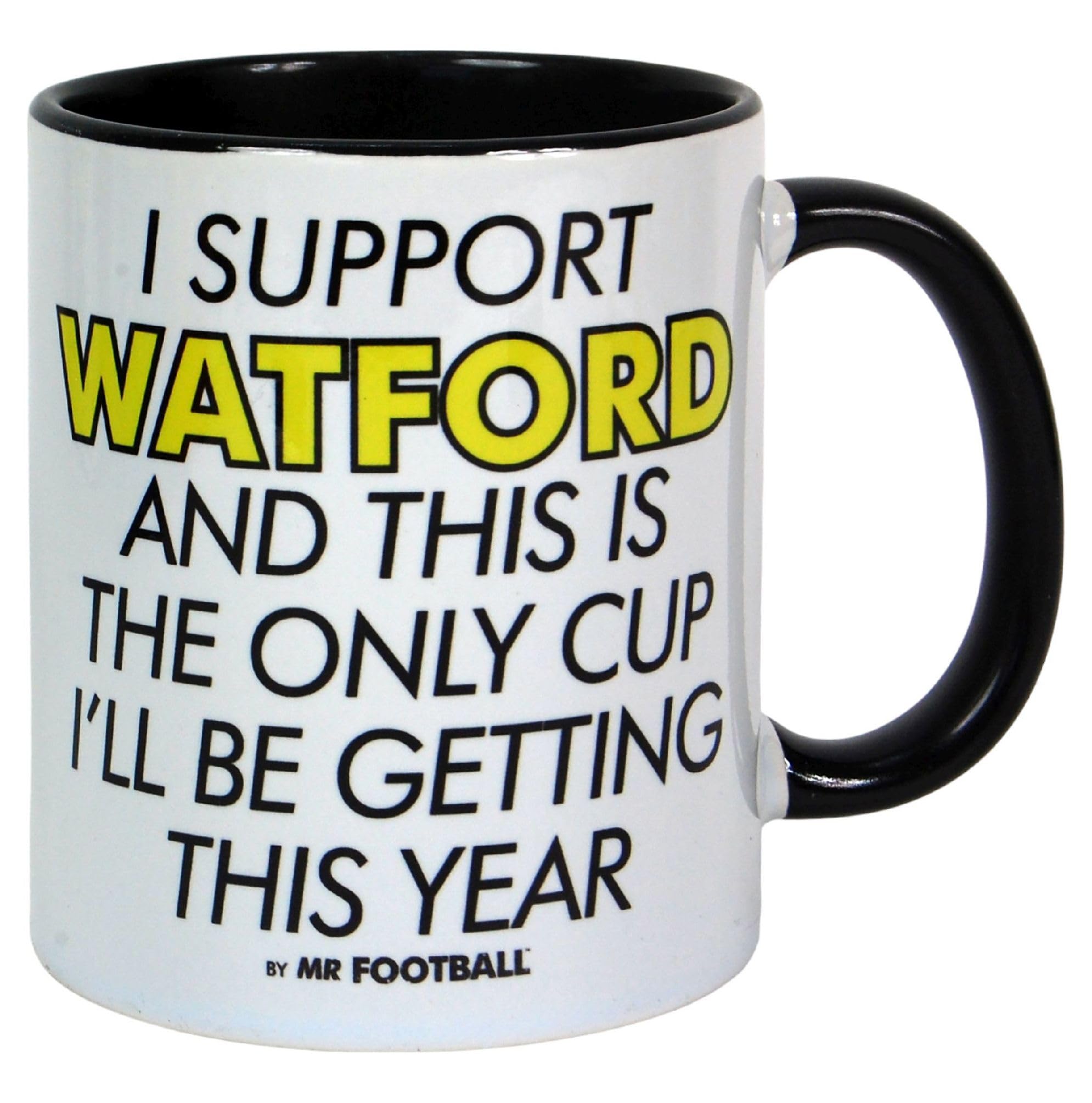 I Support Watford and This is only Cup -Gift Boxed Mug Present idea for Fan Supporter — image 1