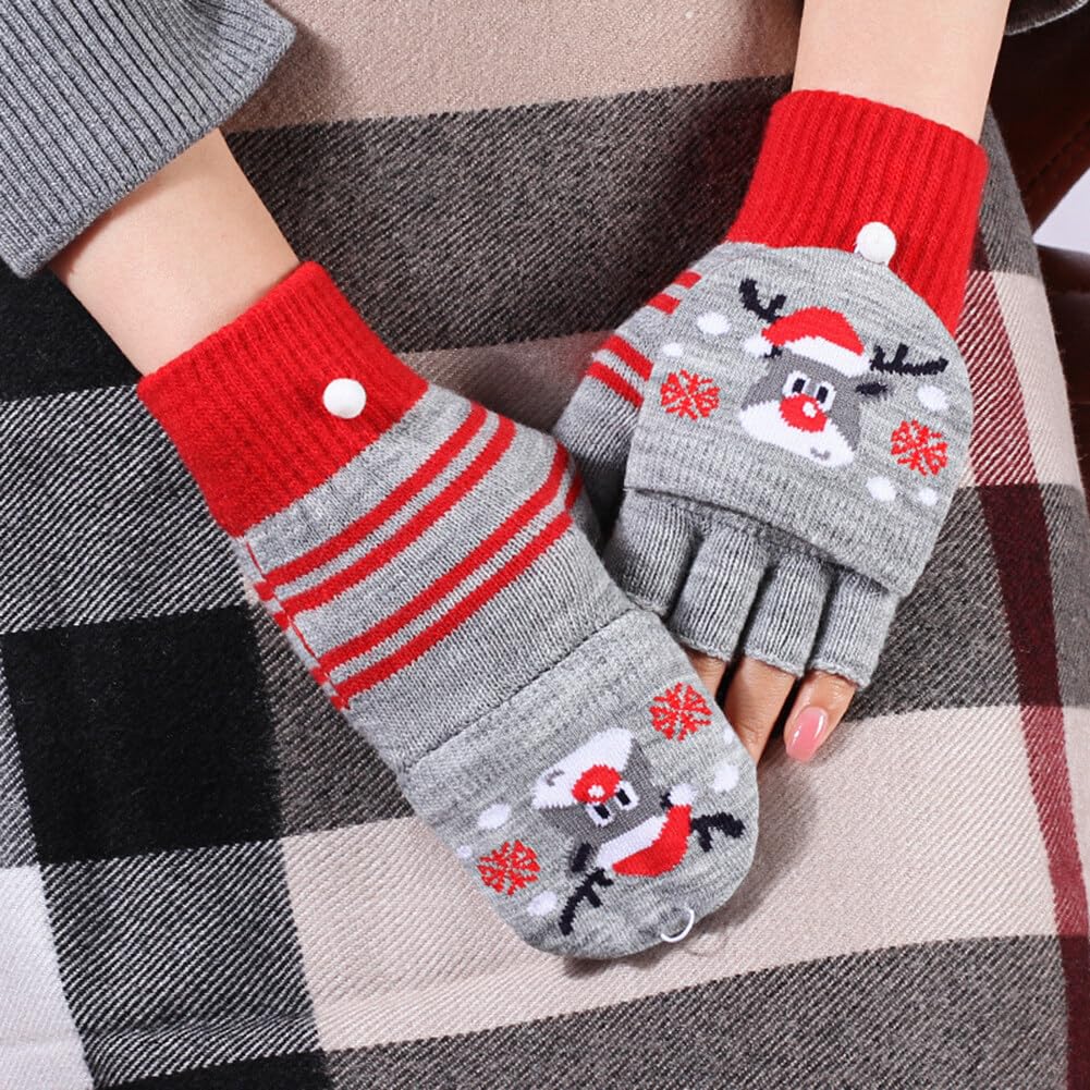 MELLIEX Fingerlose Handschuhe Mit Kappe – Thermo, Weich, Für Herren & Damen