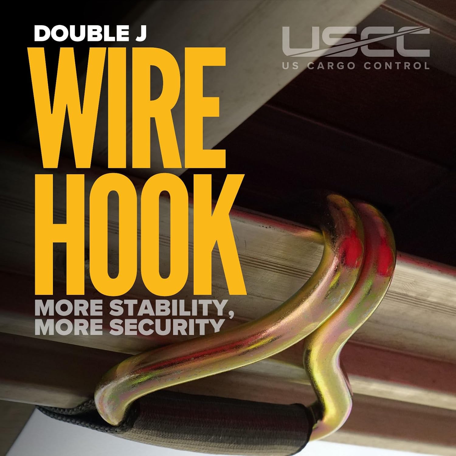 US Cargo Control Blackline Ratchet Straps Heavy Duty (2-Pack), 2 Inch x 18 Foot Black Ratchet Straps with Double J Hooks, 13,000 LBS Break Strength, Heavy Duty Tie Downs for Trucks and Trailers - Image 2