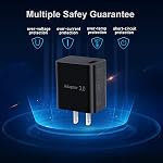 USB Wall Charger, 4-Pack 5V/3A Power Adapter Fast Charge 3.0 Charging Block Compatible for Wireless Charger, iPhone 16 1514 Pro Max 13 12 11 SE, Galaxy A16 A06 A03s, Android Phone (Black)