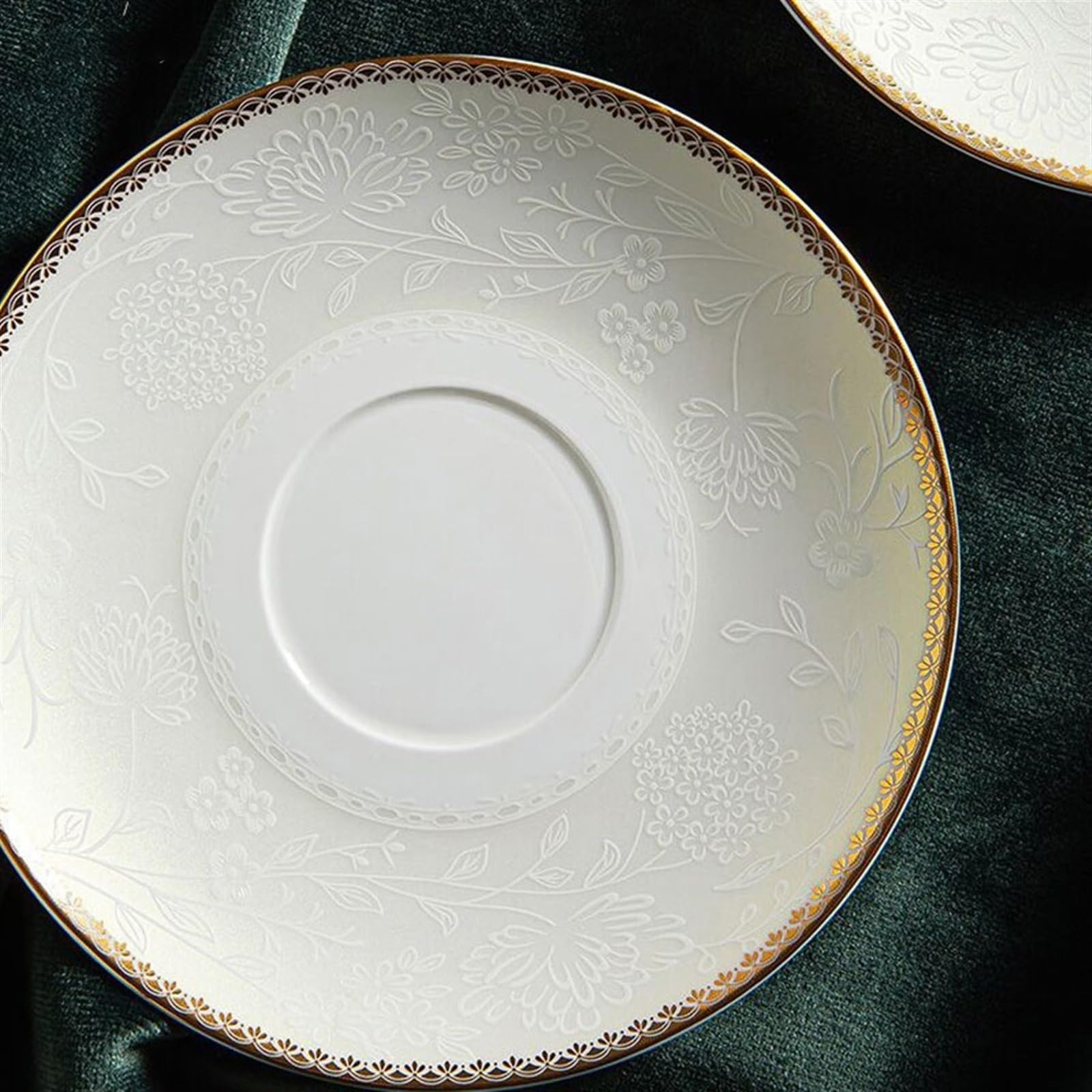 Tasse Tasses Ensemble de tasses à café en relief Style européen, service thé britannique haut gamme, légères luxe porcelaine osseuse exquise