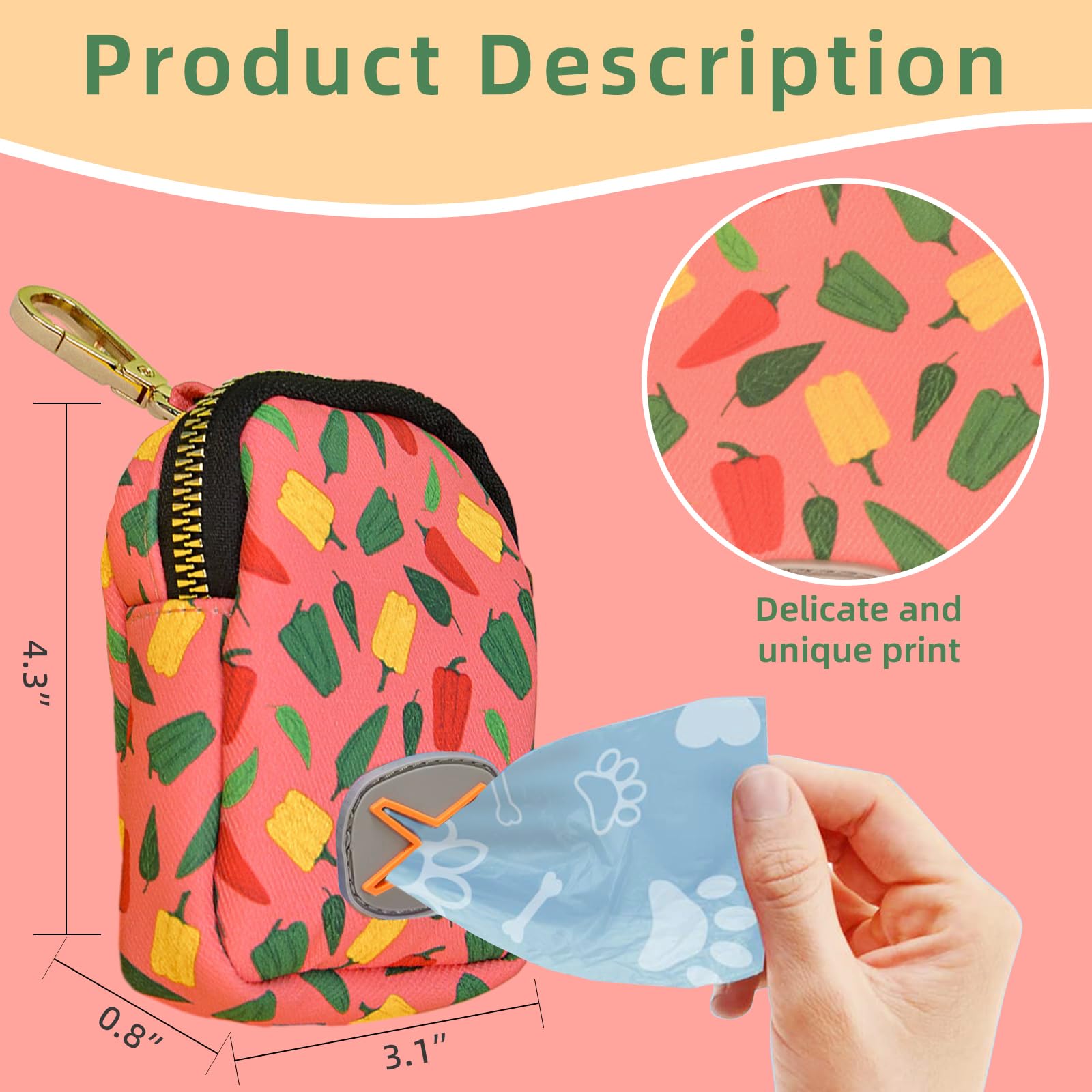 ICEMOOD Dog Poop Bag Holder With Easy Dispensing Hole - Image 2