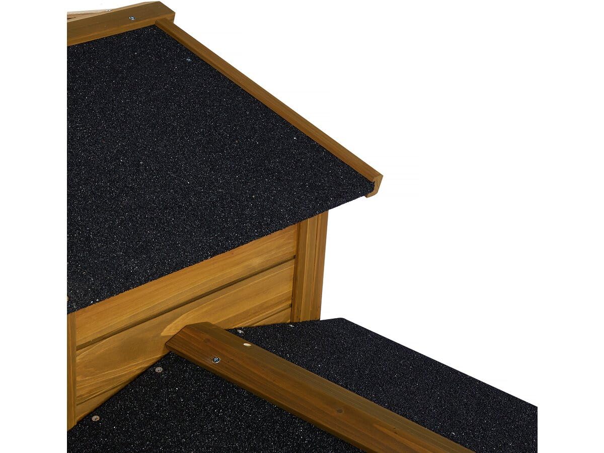 Hasenstall aus Holz Galina 2 Türen- Braun