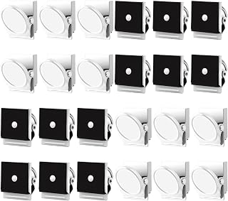 Grtard 24 Pack Magnetic Clips, White Magnet Clips, Cute Magnetic Clip Heavy Duty, Magnets Clip for Fridge, Strong Refrigerator Magnets for Whiteboard, Locker, Photo Display, Note List
