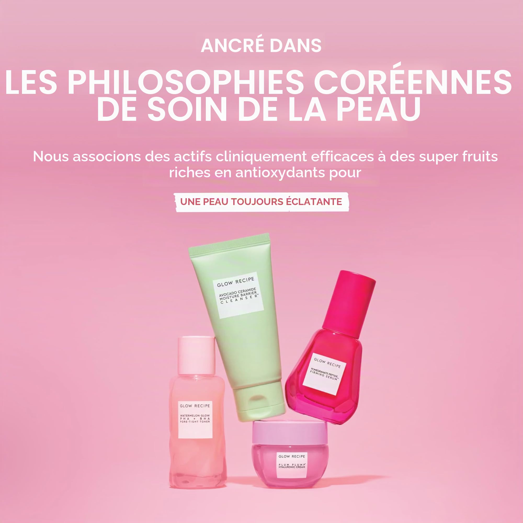 Glow Recipe Plum Plump Crème hydratante pour le visage à l'acide hyaluronique, recharge – Hydratant, raffermissant et repulpant pour peaux sèches – Soin végétalien de la peau avec peptides pour