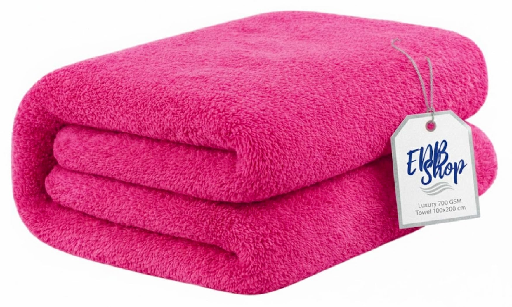 EDB Super Jumbo Big Bath Sheet Extra Large 100x200cm Super Soft 100% Egyptian Cotton Body Wrap Hotel Quality Luxury Towels 700-GSM (Pink)