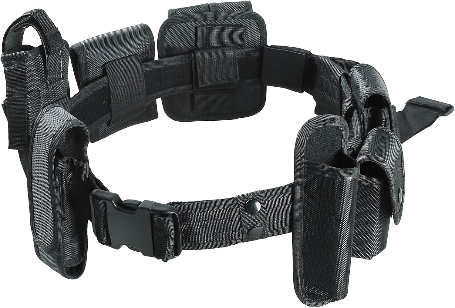 10 in 1 Duty Belt Law Enforcement Modular Equipment System Security Tactical Duty Utility Belt Pouches Black - Image 7