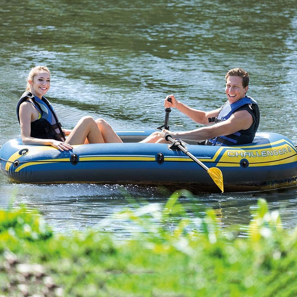 Canoa, Bote Inflable for Exteriores, Barco a la Deriva, Barco de Pesca, Kayak de Aventura de Goma for Adultos, Kayak Inflable de PVC for 2 Personas