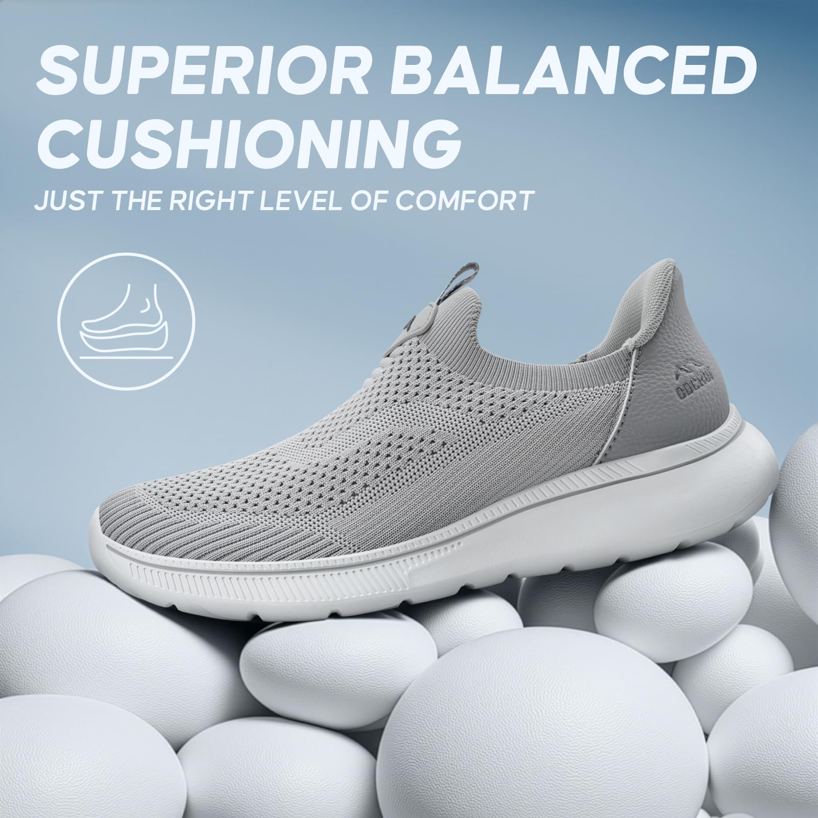 ODCKOI Slip-on Snakers Zapatillas Transpirables para Hombres cómodas para Correr Zapatillas Ligeras Zapatillas para Trotar
