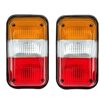 Allpartssource Combination Rear Tail Lamp Light Set Suitable for Bajaj 2T and 4T auto Rickshaw Three Wheeler and e Rickshaw