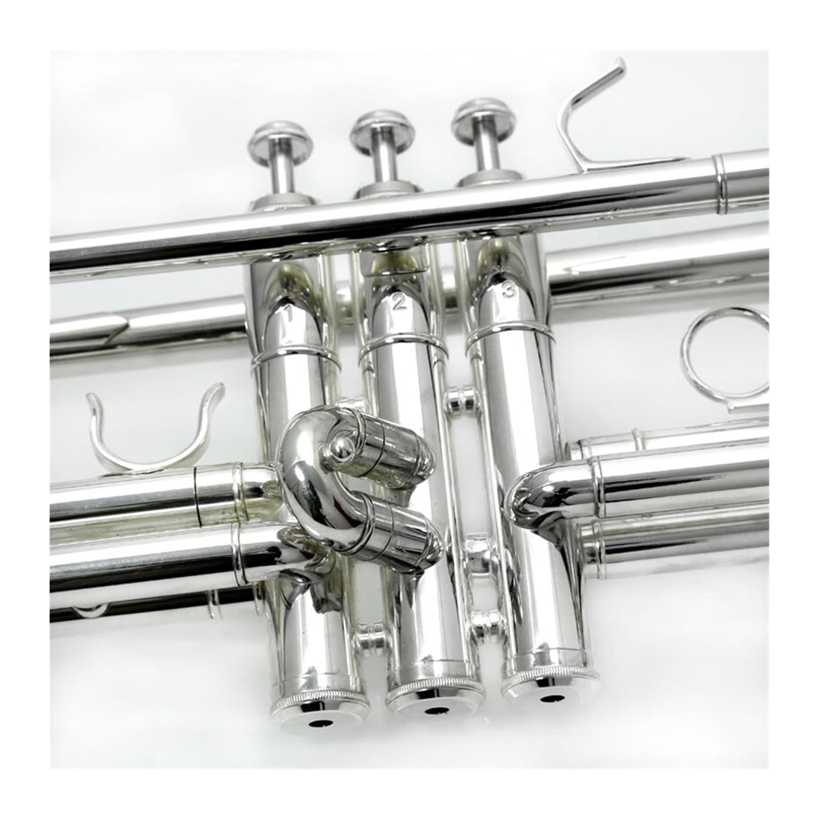 Trąbki Posrebrzany instrument dęty B-trąbka Posrebrzany instrument dęty blaszany z trąbką dla początkujących