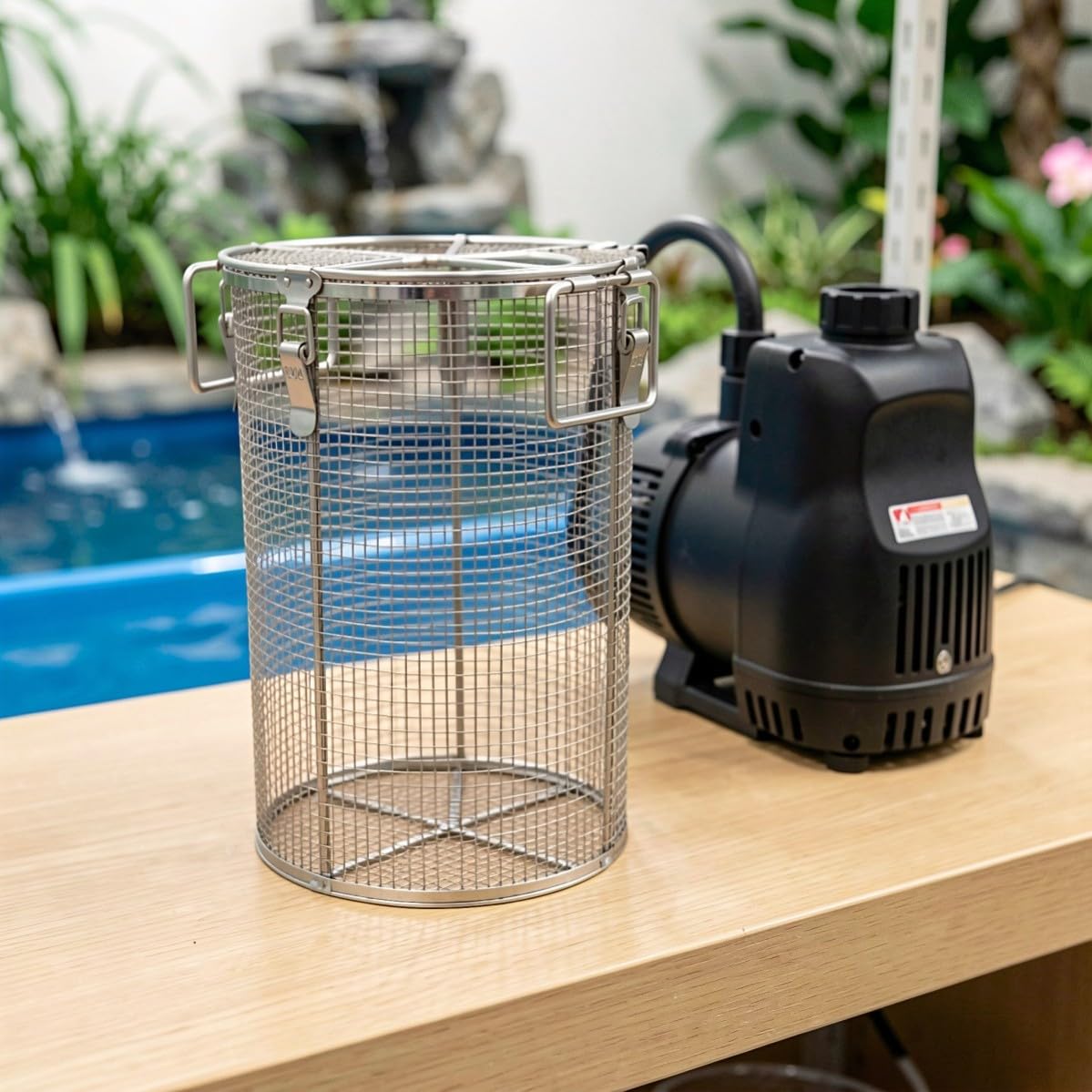 Panier Filtre Anti Colmatage pour Pompe Submersible en Acier Inoxydable