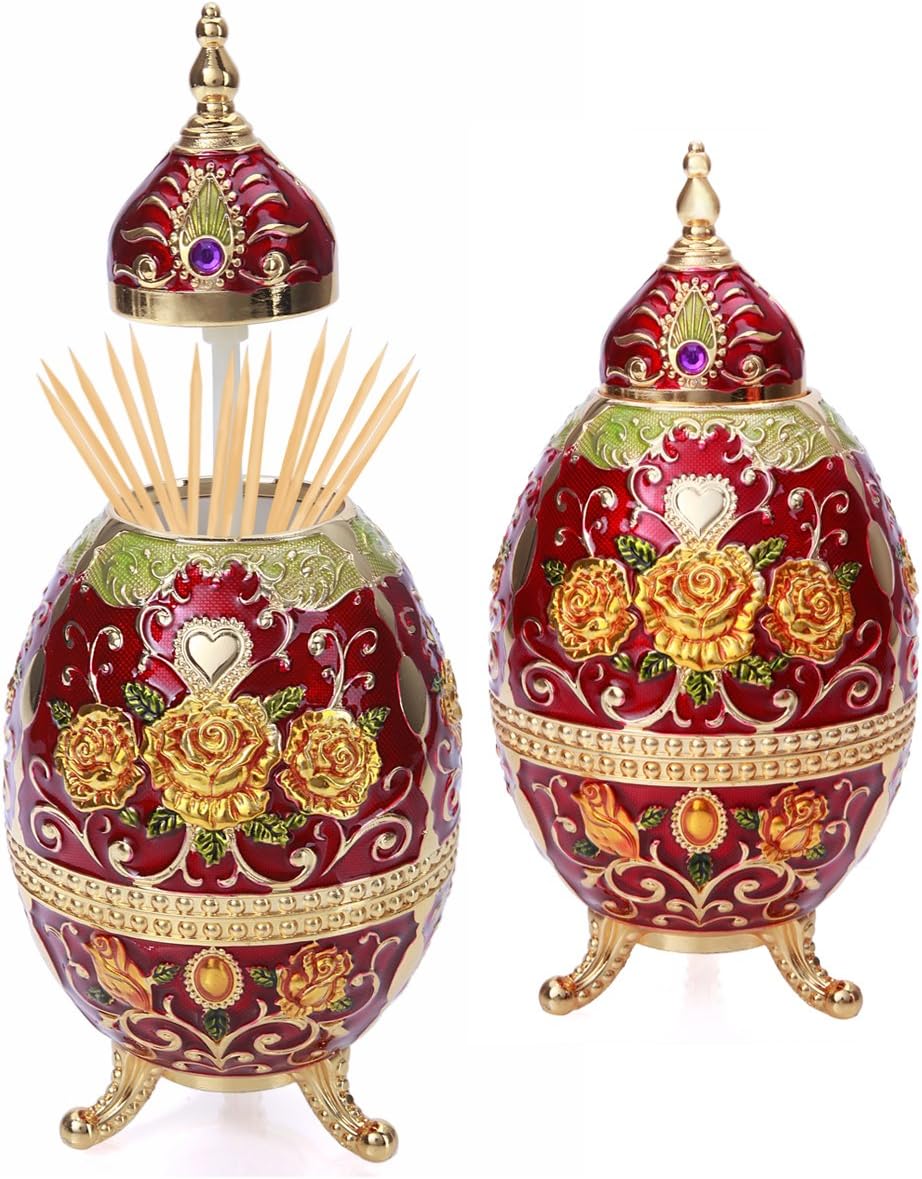 K COOL Portable Retractable Toothpick Holder with Bottle Opener Function Push Style Alloy Automatic Luxury Retro Pop-up Toothpicks Case Dispenser Storage Organizer Box for Home Hotel Decoration(Gold)