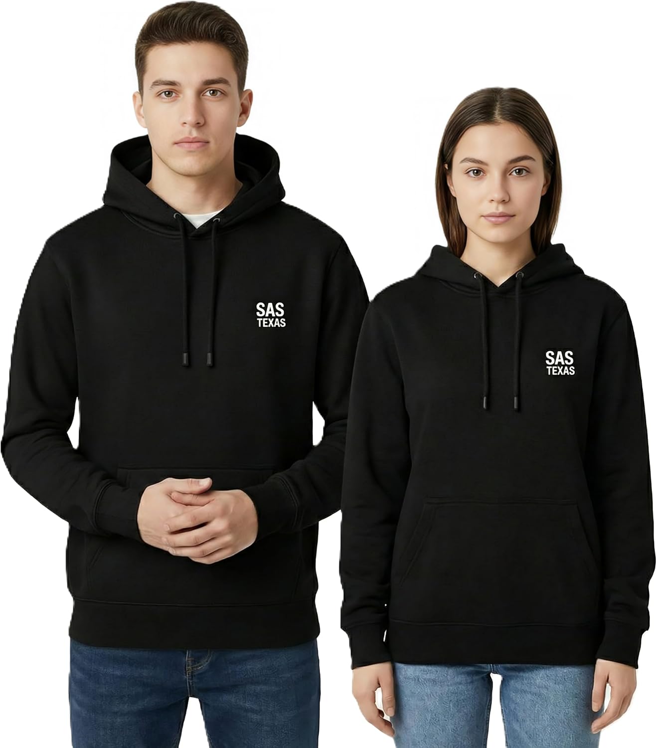 Hoodie - SAS Unisex Fleece Hoodie – Premium Pullover Sweatshirt for Men & Women, Soft Warm Cozy Classic Fit Streetwear Winter - Image 2