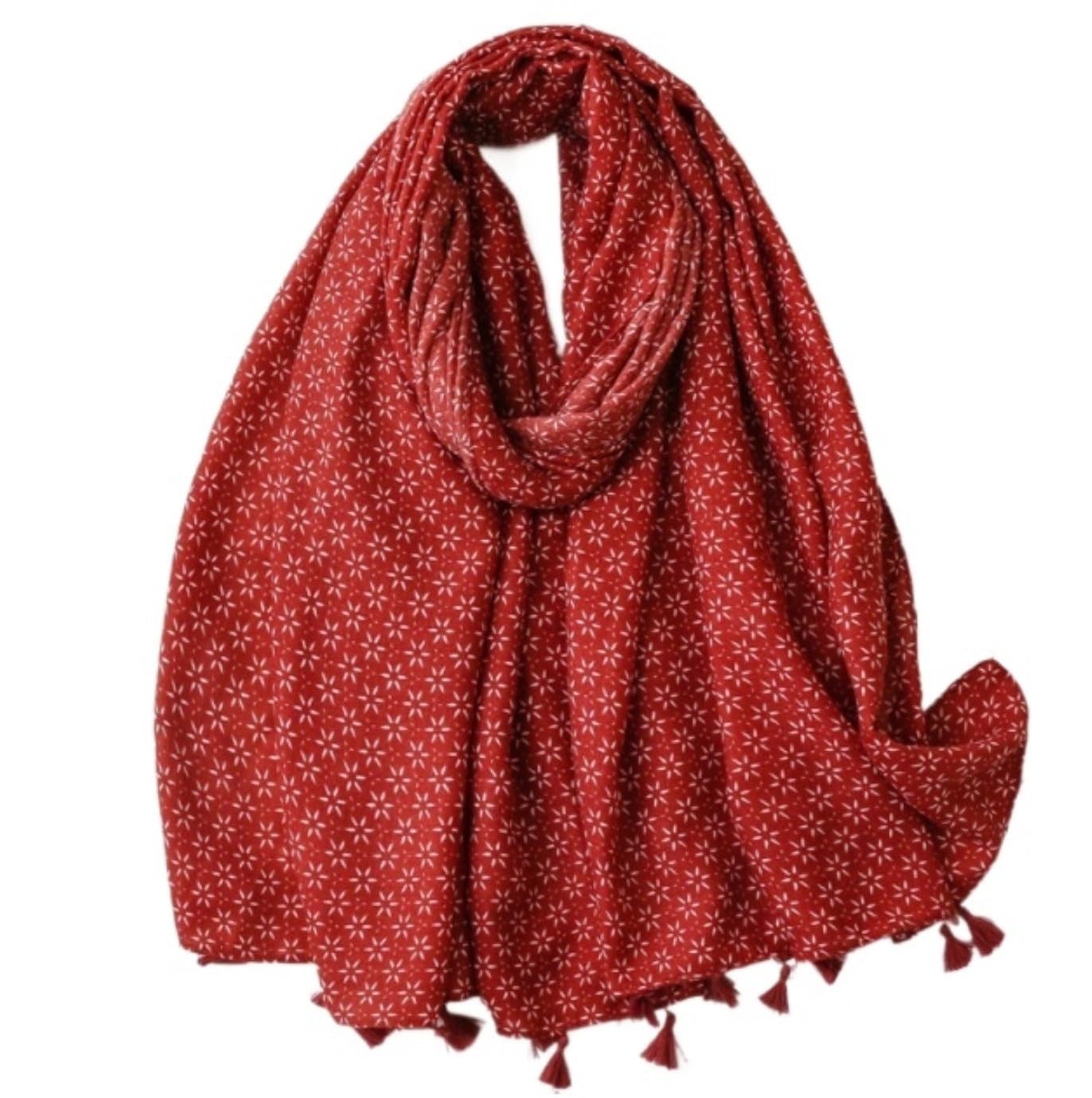 Szalik Lekki Boho Szalik Z Frędzlami Vintage Szal Podróżny Dla Kobiet Rób Zdjęcia Przez Cały Sezon Szal Miękkie