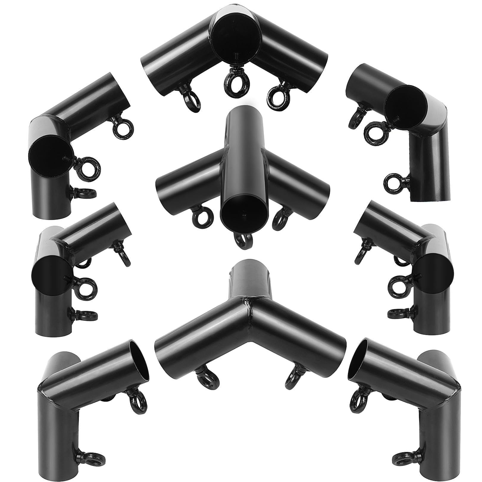 Aoneky 6 Leg Style 1 3/8'' Carport Canopy Pipe Fittings Couplers