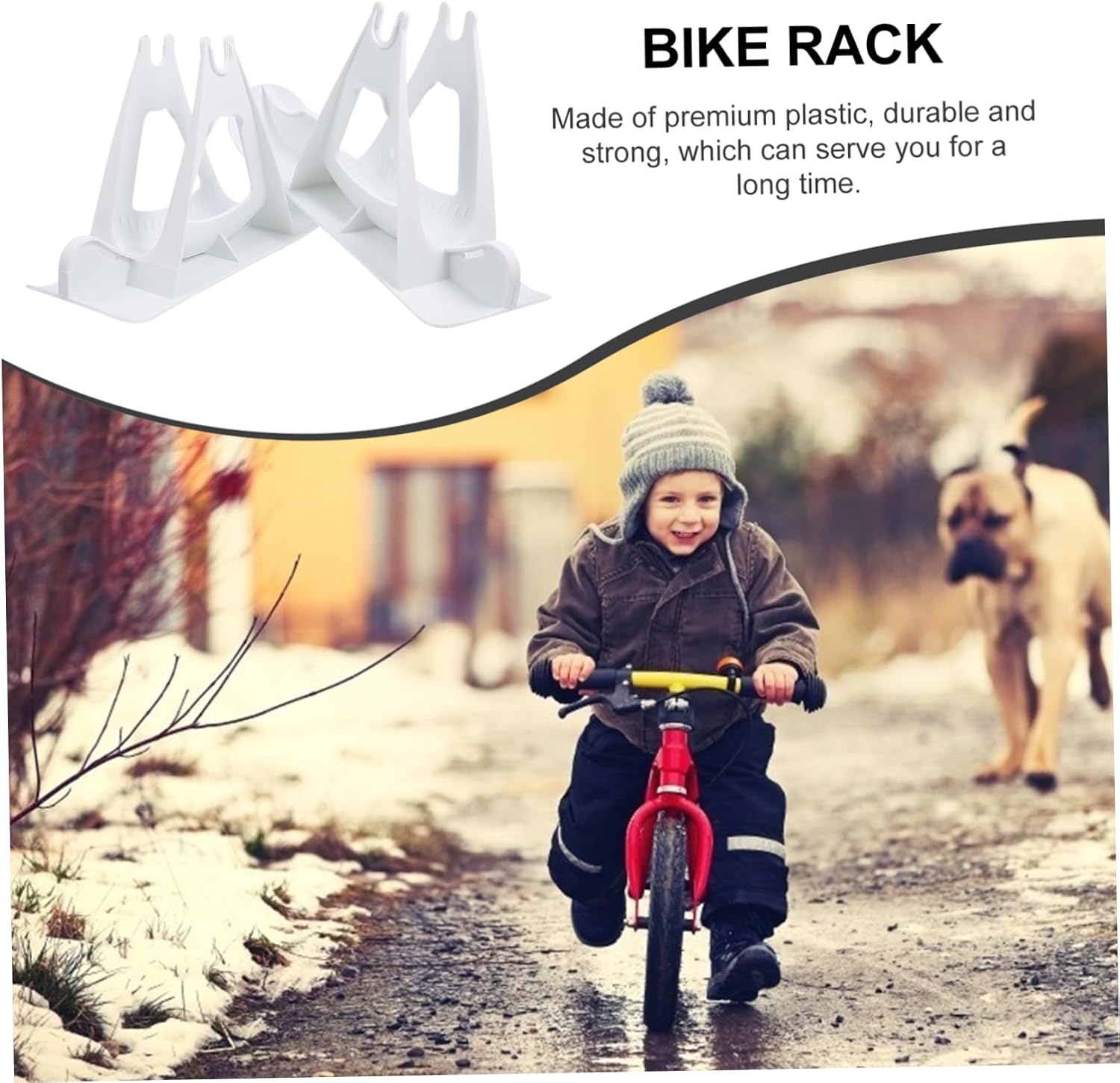 1Set Winter Ski Board Attachment of Durable Bike Rack for Scooters Easy to Install Clean for Balance Bikes Outdoor Fun