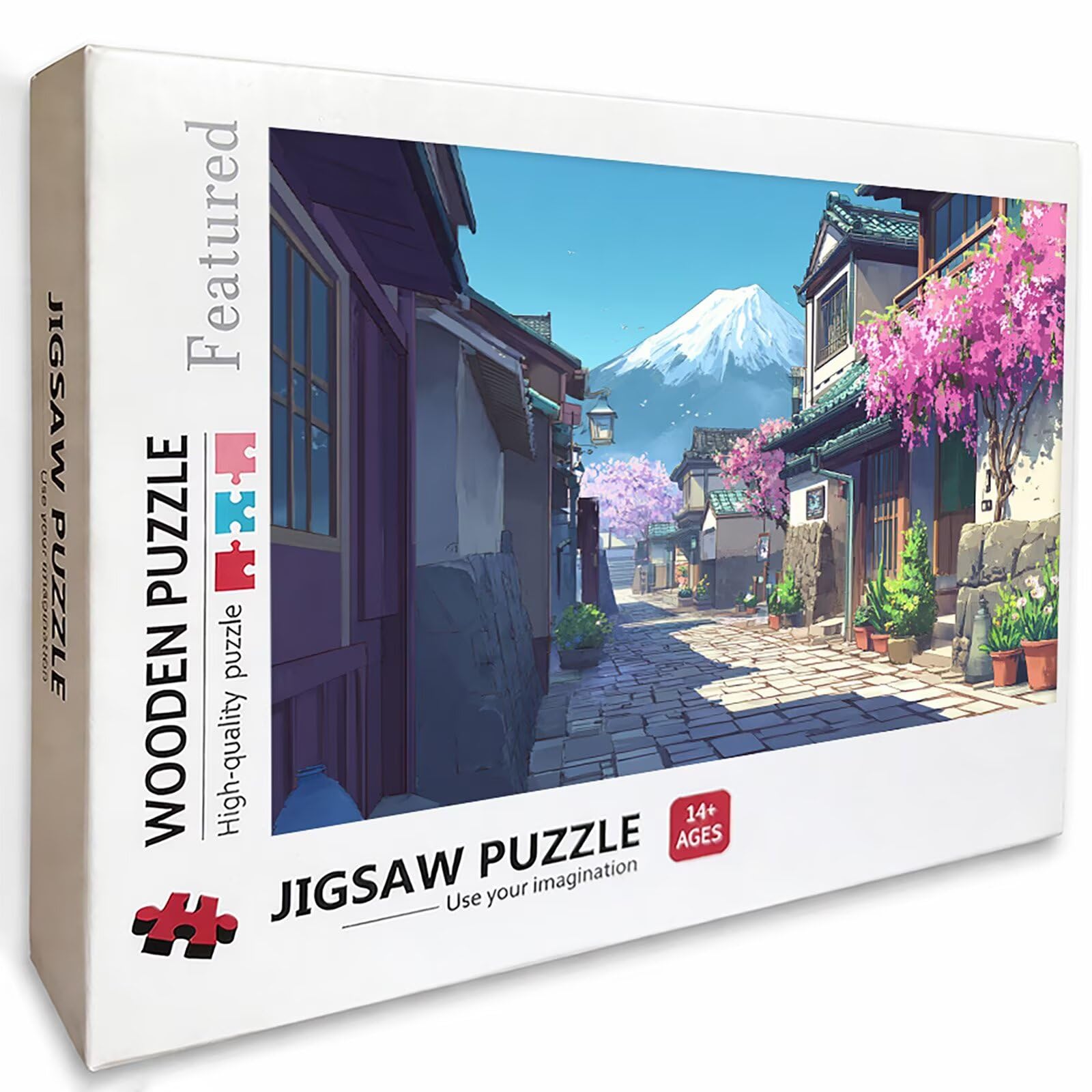Puzzle Arte con Scatola Giappone, Vista Della Strada Puzzle Legno 4000 Pezzi Adulti 141x87cm, Attività di Intrattenimento ad Alta Difficoltà, DIY Classici Gioco, Jigsaw Per Tutta La Famiglia, Q-1582