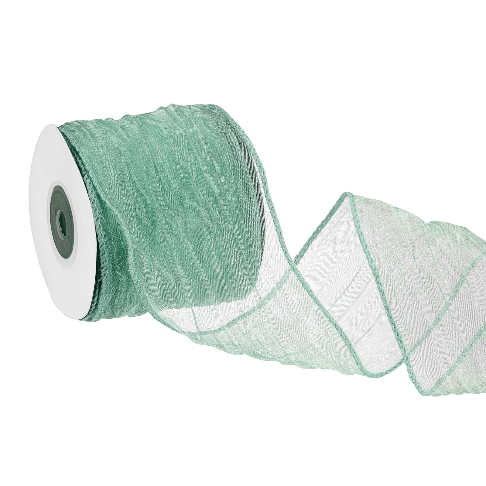 Ruban organza 6,3 cm x 9,1 m vert pour emballage cadeau original et art floral