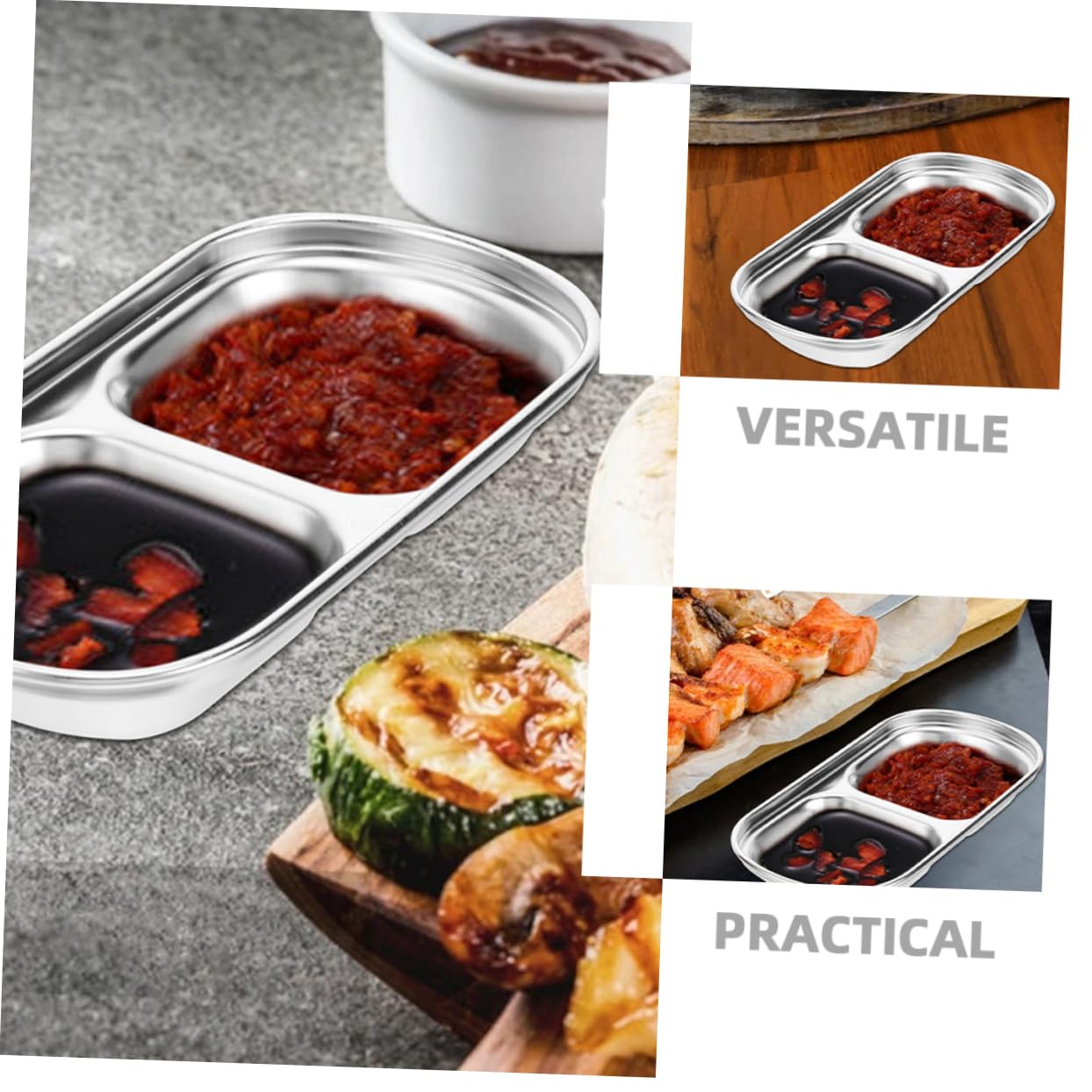 STOBAZA Petits Récipients En Acier Inoxydable Pour Sauce Soja