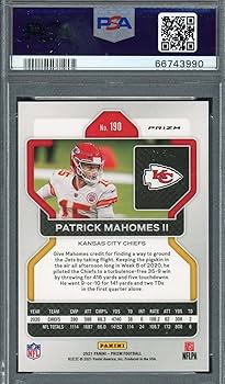 PSA9 PATRICK MAS II Red Ice NFL カード PSA9 PATRICK MAS II Red Ice NFL カード PSA9 PATRICK MAHOMES