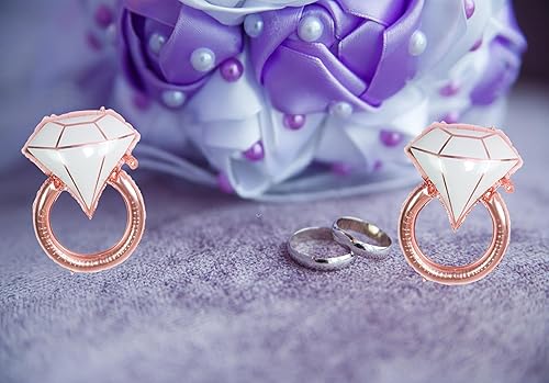 Miniatura 4 de 2 globos de aluminio con anillo de diamantes, suministros de fiesta de aniversario de compromiso grande