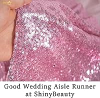 Vista 81 de ShinyBeauty Pasillo de Lentejuelas Negras Brillantes de 2 pies x 15 pies Alfombra Brillante para Bodas, Graduaciones, Fiestas, Alfombra Negra