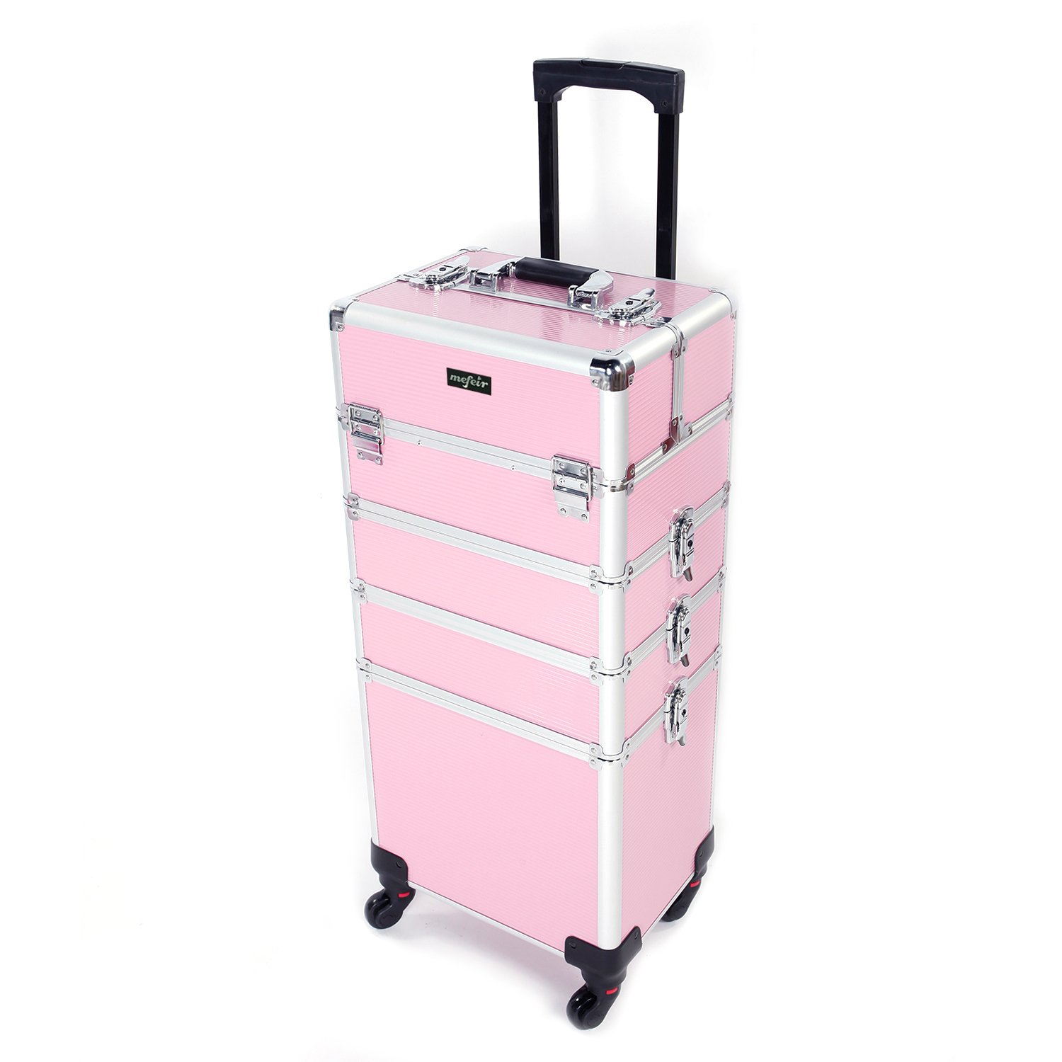 Amazon.com : mefeir 4 in 1 Rolling Makeup Train Case, Aluminum
