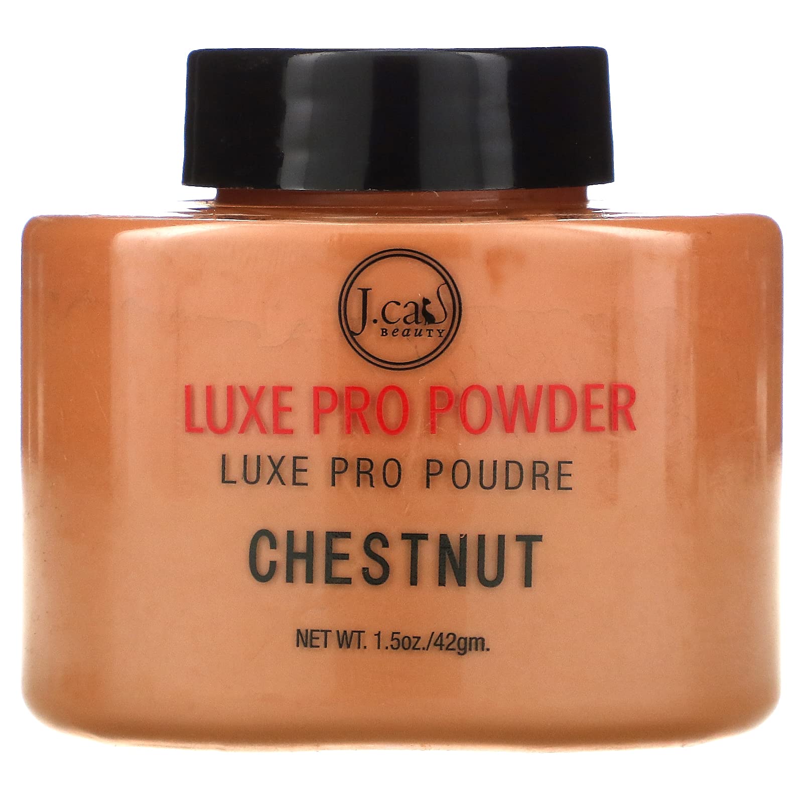 Luxe Pro Makeup Setting Powder, Matte Finish, Helps Absorb Oil and Minimizes Pores, Suitable for Baking, Shade Chestnut, 1.5 Oz