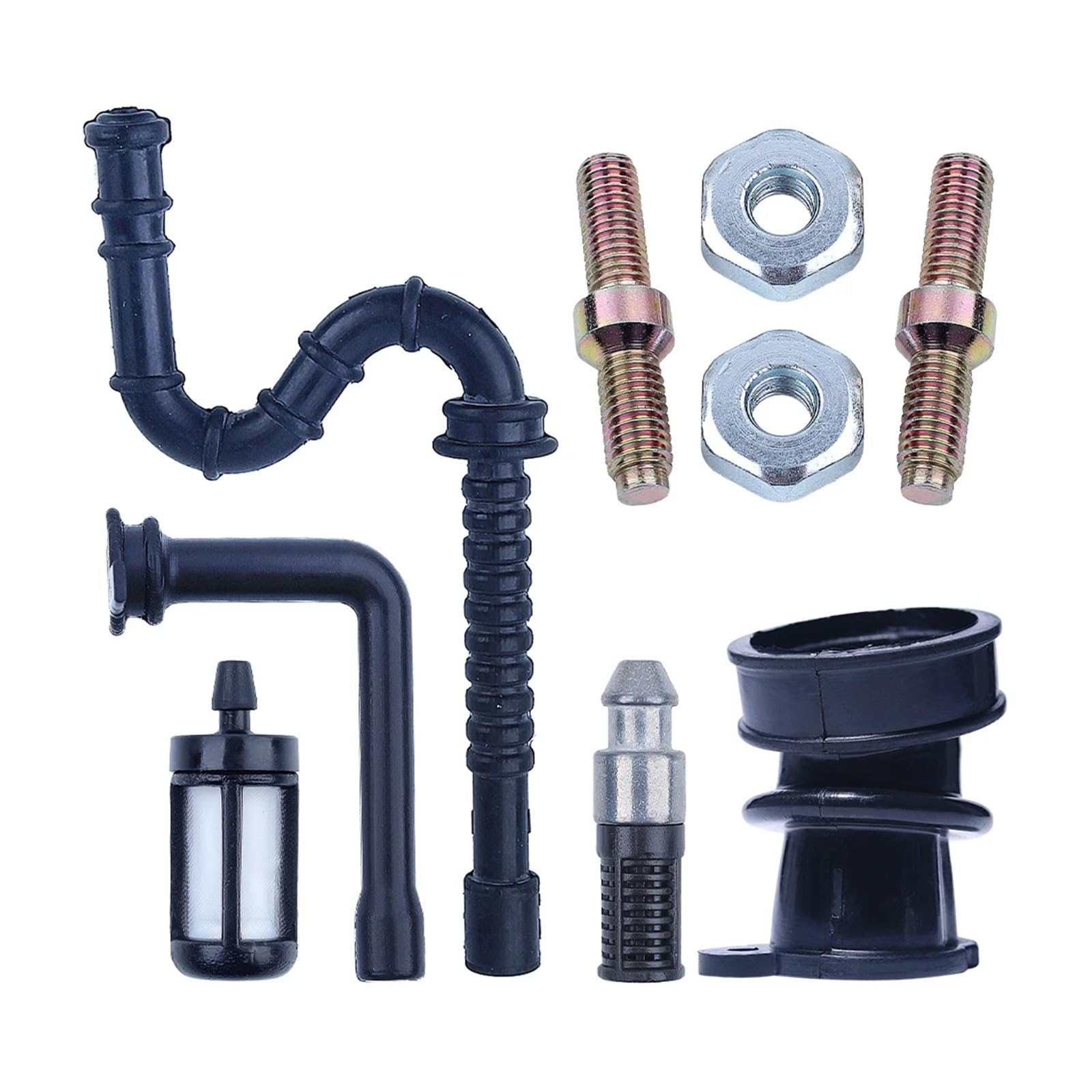 Línea de Filtro de Combustible y Aceite del colector de admisión de Repuesto, Compatible con motosierras Modelos 034, 036, MS340 y MS360. Espárrago de Barra, Pieza 1125-141-2200, 1127-358-7702.