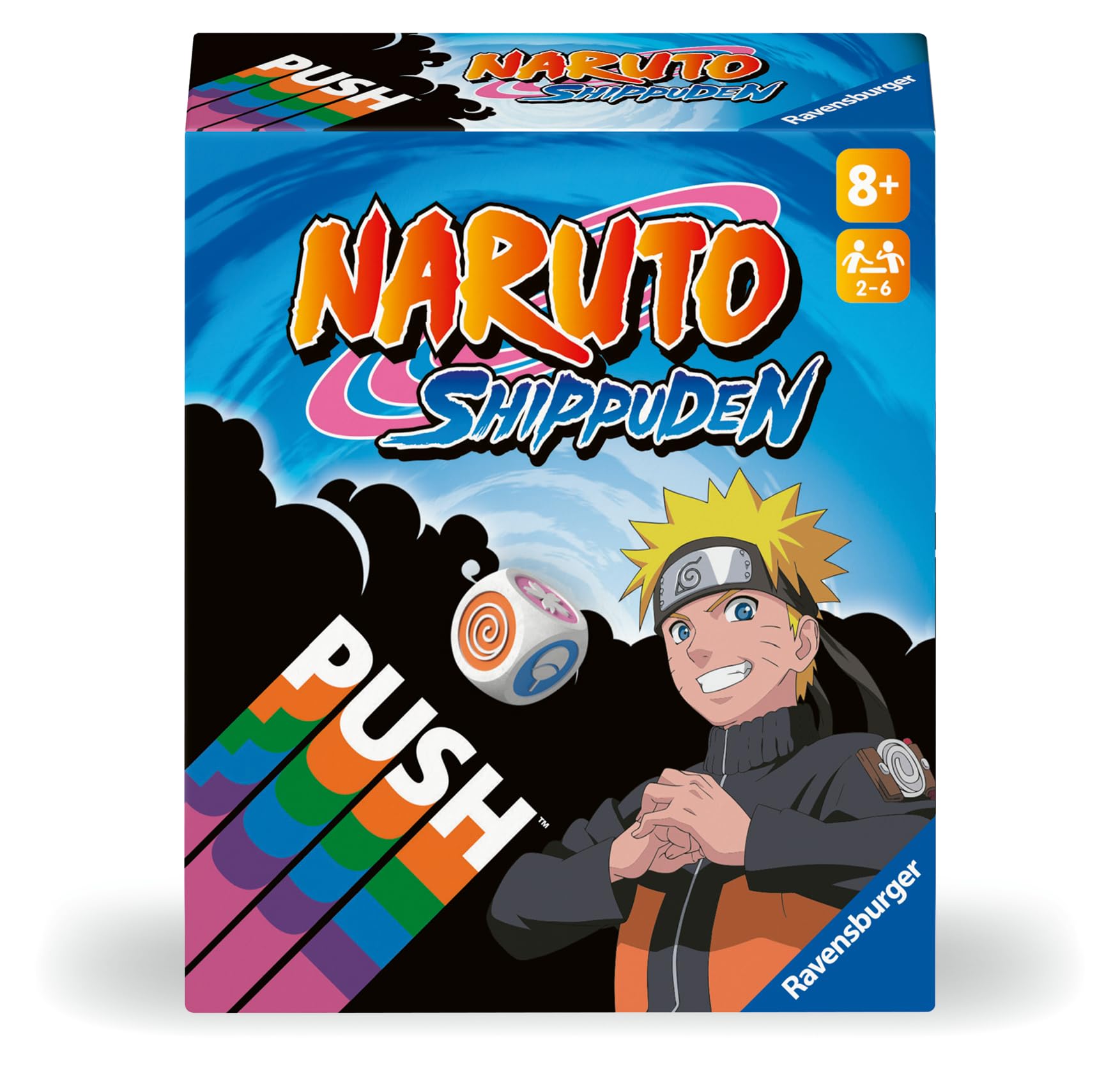 Ravensburger - Push Naruto | Card Games | Child Gift 8 Years or More | 2 to 6 Players | Kids Card Game | 60 Minutes | Card Board Games