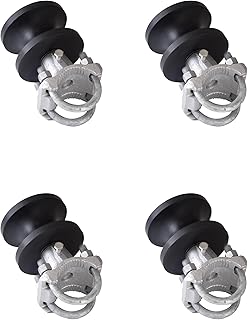 Nylon Cantilever Sliding Gate Rollers, Fits 3" Round Posts & 2-3/8"/2-1/2" Chain Link Frames, Pack of 4