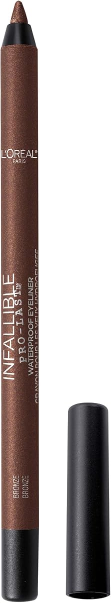 Makeup Infallible Pro-Last Pencil Eyeliner, Waterproof and Smudge-Resistant, Glides on Easily to Create any Look, Bronze, 0.042 oz.