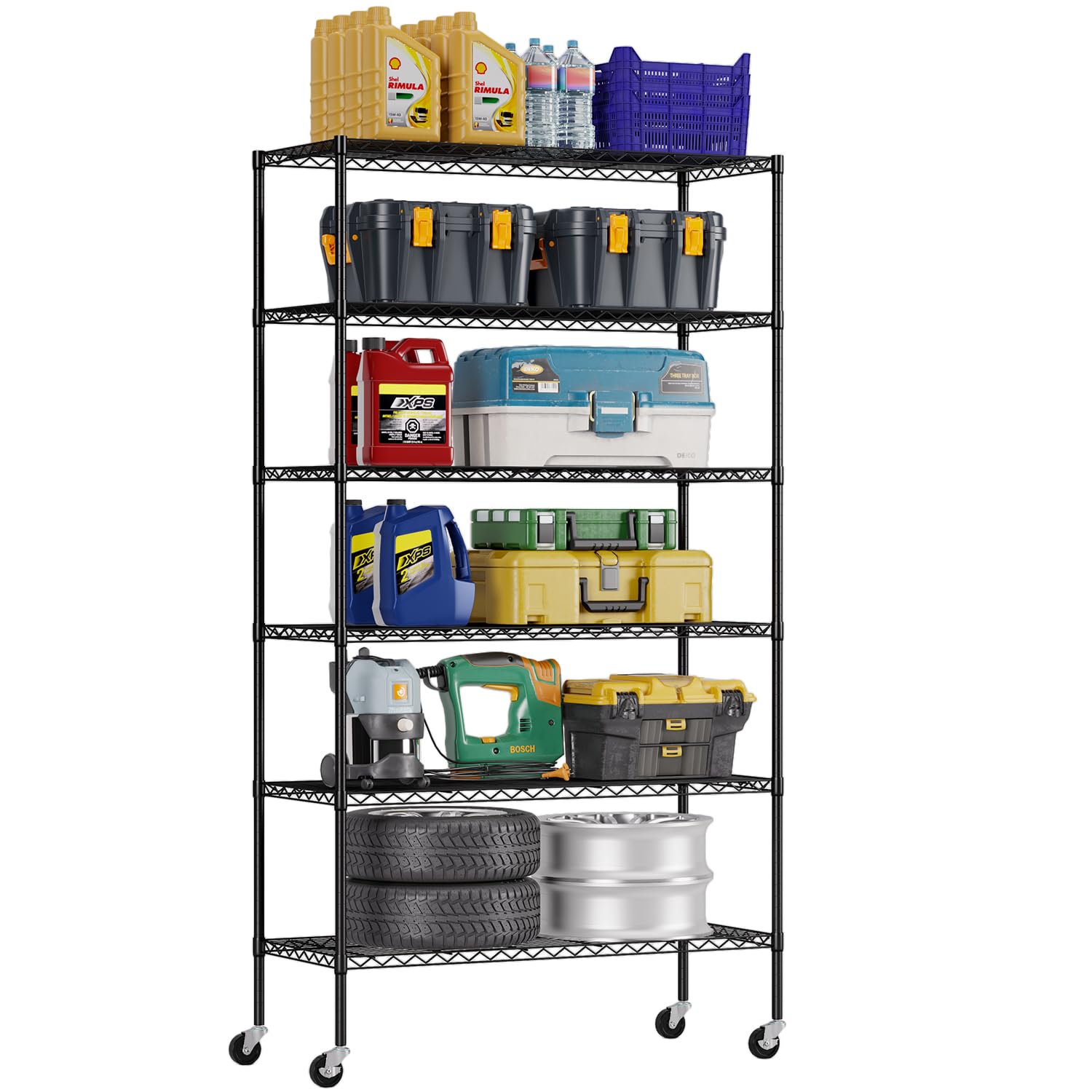 FDW 6-Tier Wire Storage Shelves