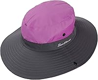 Vista 67 de Rosoz Sombreros para cola de caballo para mujer, protección UV, plegable, de malla ancha, senderismo, playa, pesca, safari de verano 1 paquete-gris