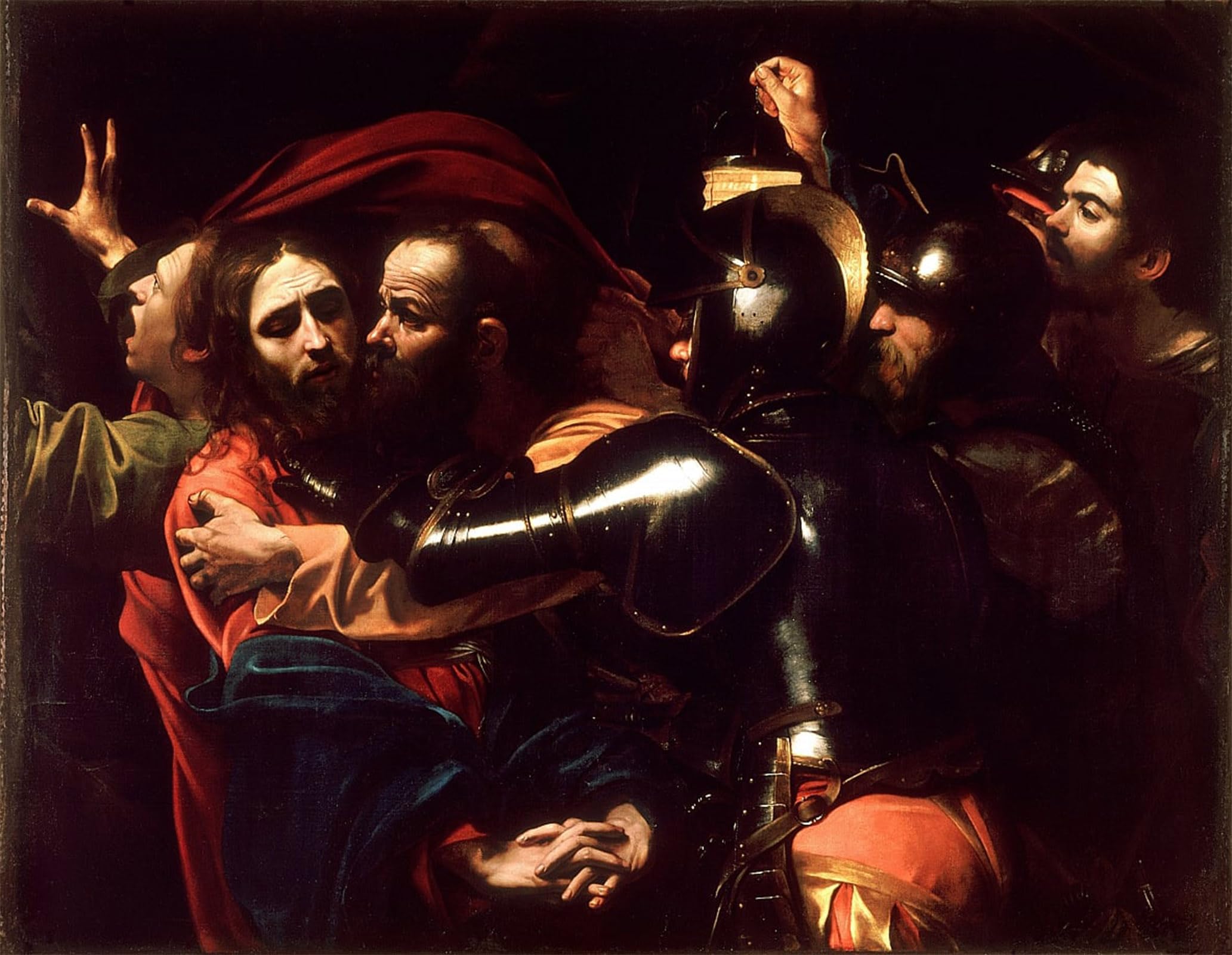 POSTERIIk Famous Print Pop Art Wall Art Graffiti the Taking of Christ by Merisi Caravaggio Art Prints for Home Decor 60x90cm