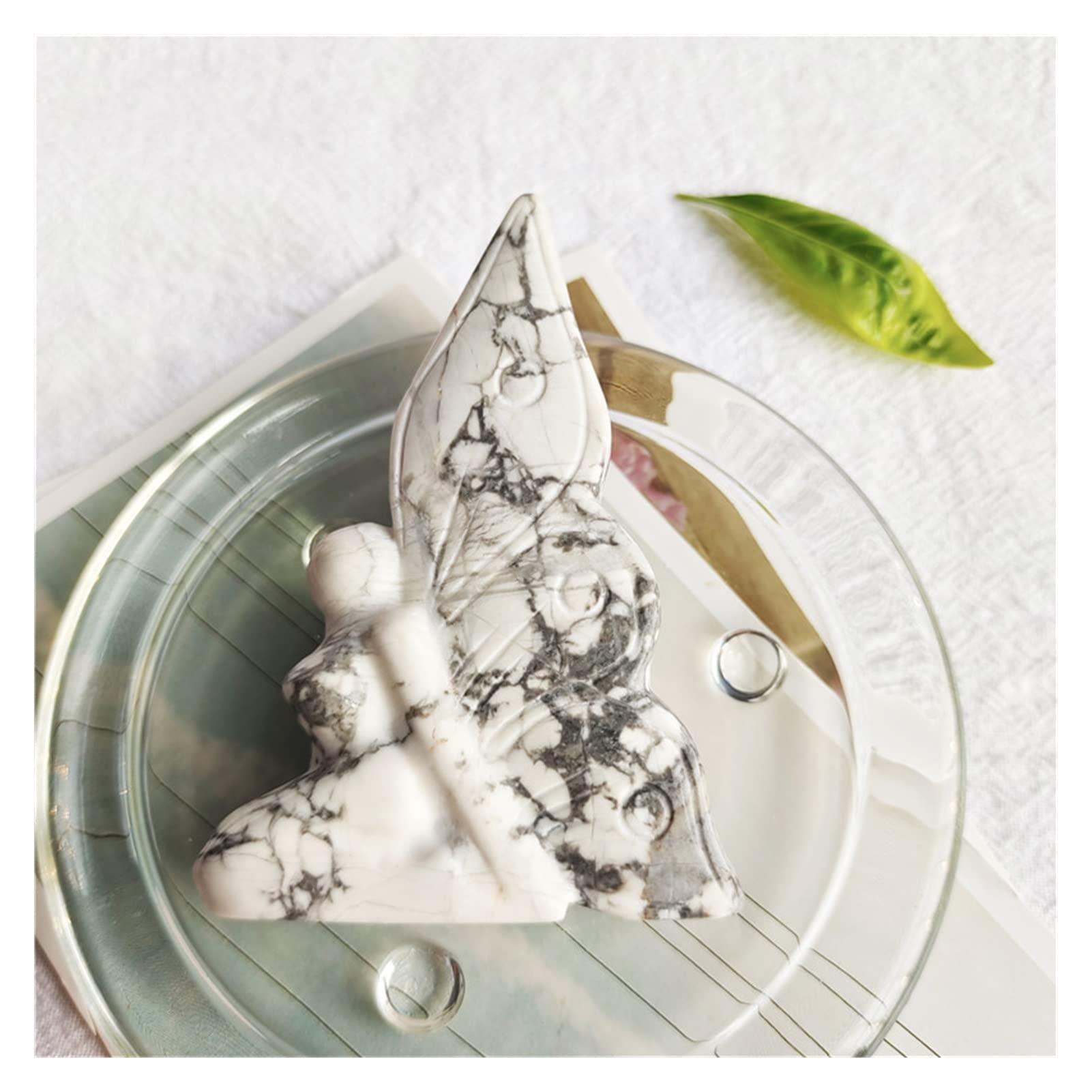 Rose quartz papillon ange en pierre naturelle cadeau bien-être unique