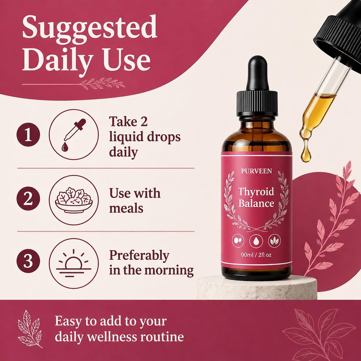 Thyroid Balance, Milk Thistle, Thyroid Support Drops for Women, Thyroid Support with Milk Thistle, Selenium, Zinc, Magnesium, Makes You Feel Energized — Amazon image 7