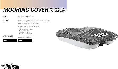 Miniatura 3 de Pelican - Cubierta de amarre y almacenamiento de barcos con pedal de vinilo - Modelos Mónaco y arco iris resistentes