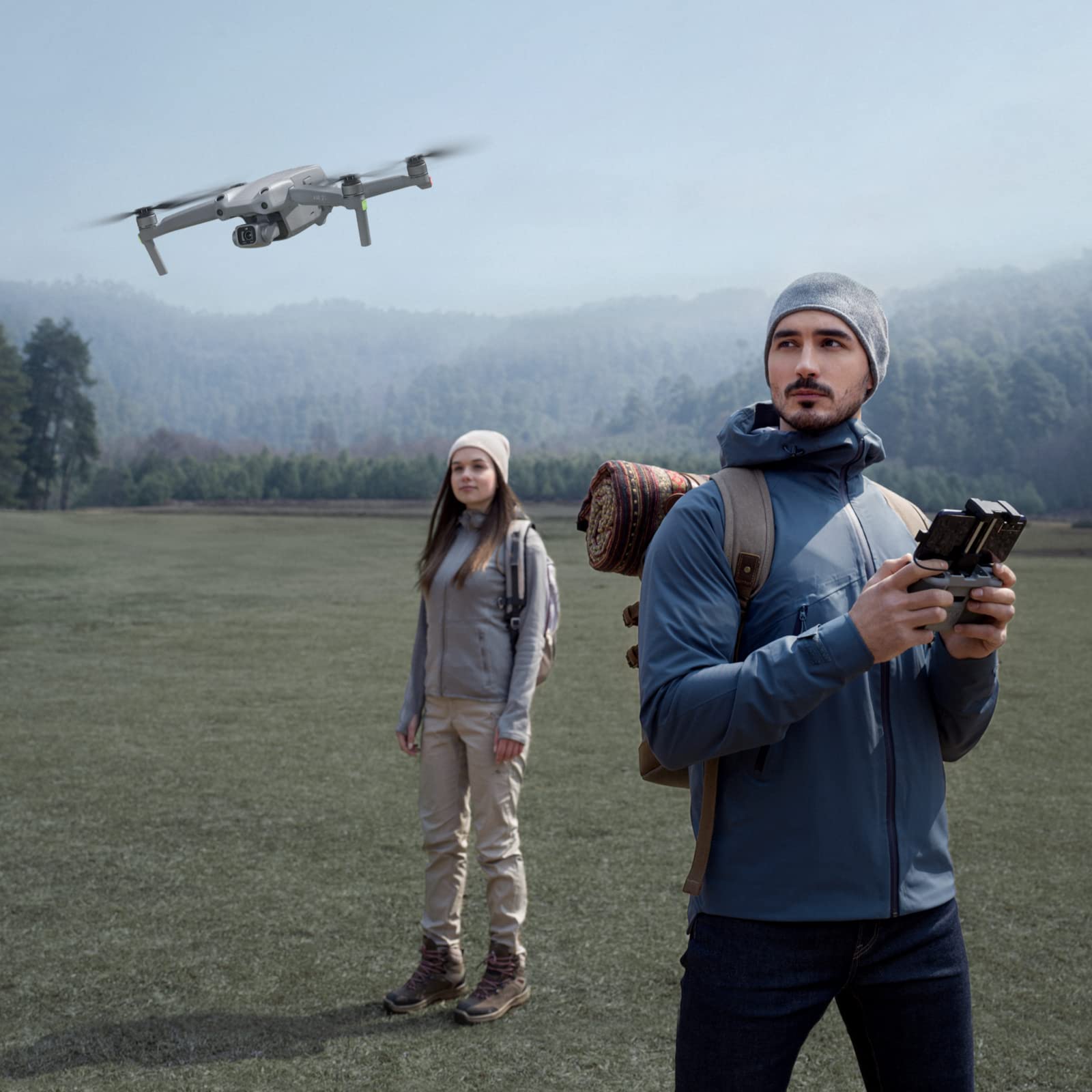 DJI Air 2S Fly More Combo- Drone, 3 Ejes Gimbal con Cámara, Vídeo en 5.4K, Sensor CMOS de 1 pulgada, Detección de obstáculos en 4 direcciones, Transmisión en FHD desde 12 km (FCC), MasterShots, Gris