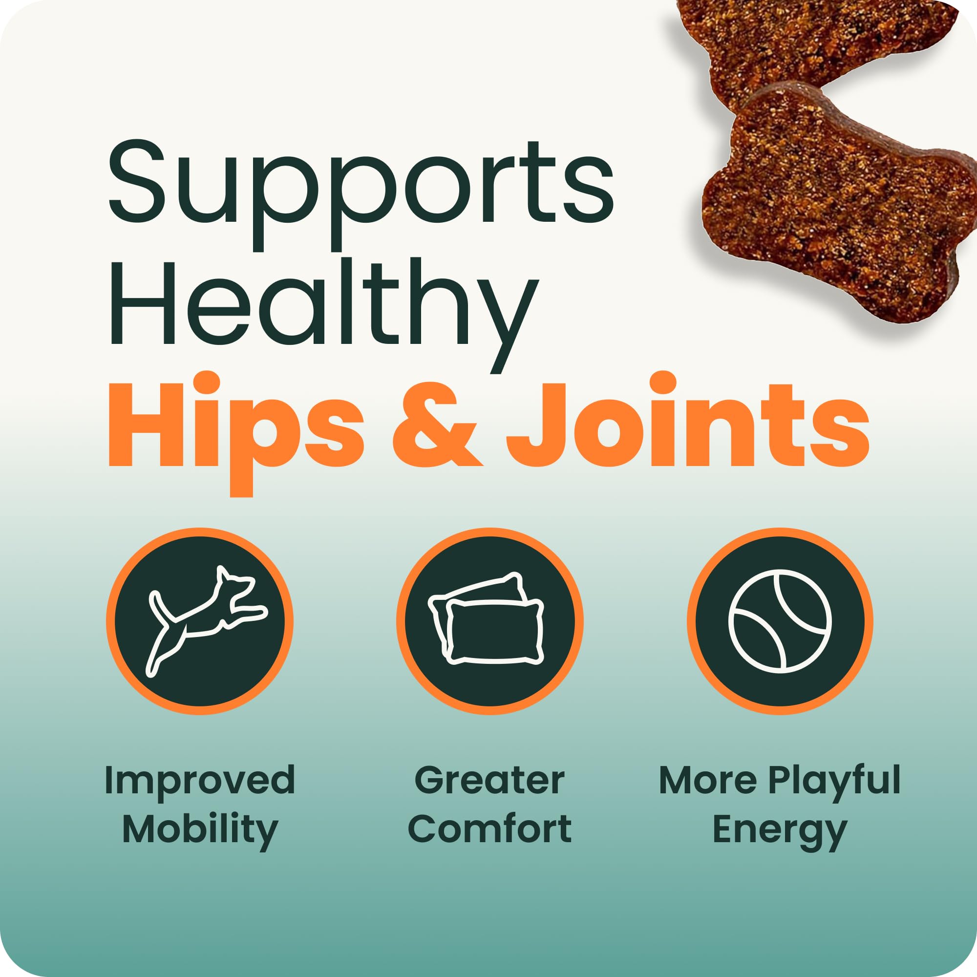VetriScience Extra Strength Hip & Joint Supplement for Dogs, GlycoFlex 3 – Vet Formulated Glucosamine, MSM & Green-Lipped Mussel Chews for Mobility, Flexibility & Joint Support, Chicken Flavor, 120ct - image 3