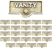 Vista 79 de Placa de interruptor de suministro para renovadores, placa de pared con acabado de latón "UPSTAIRS