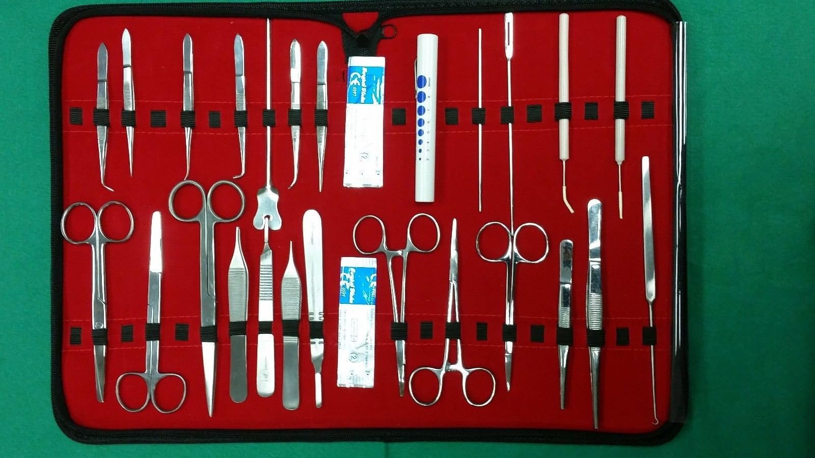 40 PCS Advanced Dissection KIT for Anatomy and Biology Students with Scalpel Knife Handle 14 Blades CASE LAB Veterinary Botany Stainless Steel Dissecting Tool Set for Frogs Animals ETC