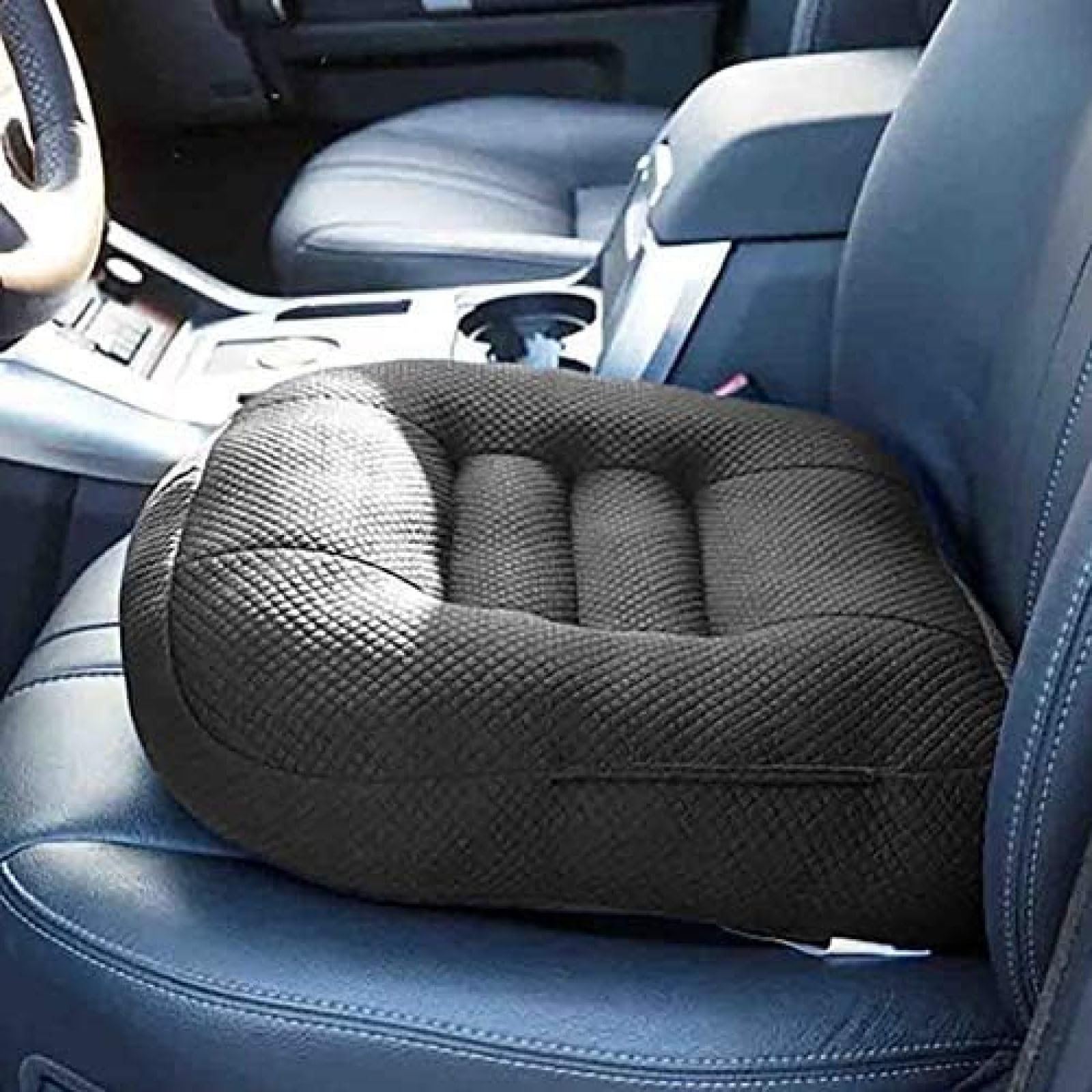 Cojines portátiles de Malla Transpirable para Asiento de automóvil, con Almohadilla Antideslizante para Asiento del Conductor, protegen el Cuero del Asiento del automóvil y mejoran la visión