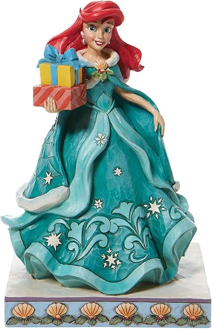 Disney Traditions Christmas Ariel Figurine, Multicoloured, 18.5cm, 6008982